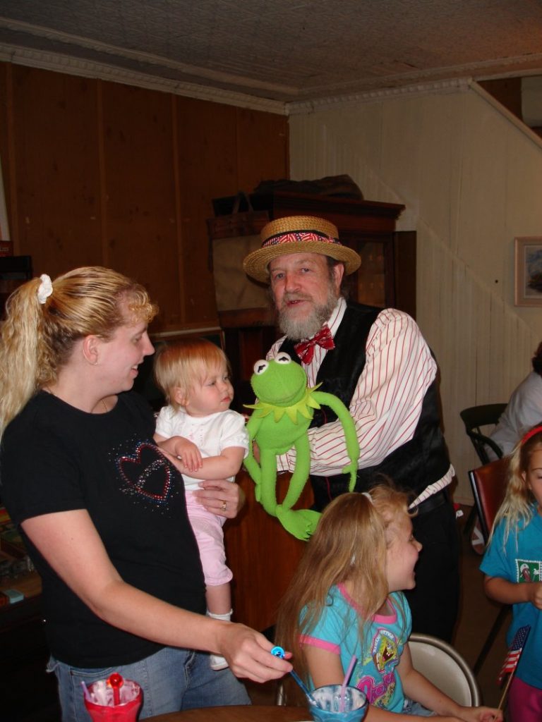 Don Thoenig and Kermit of course! The kids are having a blast!