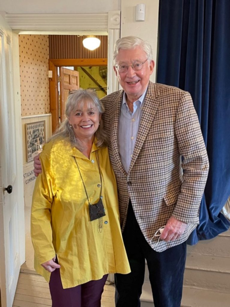 Deborah Drumm with Ken Woodcock, preservation philanthropist.
